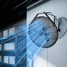 20 Inch Industrial Wall Mount Fan, High Velocity 4650 CFM Indoor Fan With 3 Speeds,  Powerful Motor Garage Wall Fan With Aluminum Blades For Workshop, Warehouse, Greenhouse, Commercial