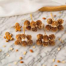 1/3/6 pièces Pomme de pin artificielle de 8 cm pour décorations d'automne et de Noël, décorations de mariage, décoration de la maison, de la salle à manger, de la chambre, de la cuisine, décoration de fête d'anniversaire, décoration de jardin extérieur, décoration de sapin de Noël, guirlande de fête de mariage, décoration de la maison, de la salle à manger, de la chambre, décoration d'hiver et de Noël, cadeaux d'anniversaire, décoration d'intérieur