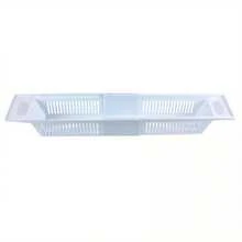 YUNRUX Adjustable Bathtub Shelf, Bathtub Board, Bathtub Tray, Bathroom Shelf - Blue - View 4