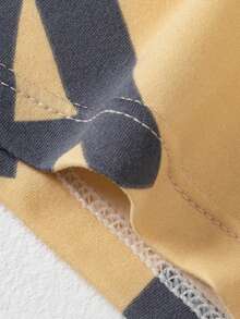 4 件装男士印花三角裤，舒适运动平角短裤 - 彩色 - 查看 9