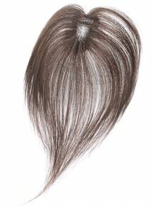 Tóc giả kẹp 4x6cm có mái cho nữ, che tóc bạc và tăng độ phồng cho tóc mỏng, tóc giả liền mạch, tóc giả thẳng nhẹ, sử dụng hàng ngày - Nhiều màu - Xem 3