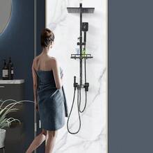 YUNRUX Wall-Mounted Shower System Shower Panel Shower Set Shower Faucet With Hand Shower Modern Luxury Shower System Startup Shower Shower Head Shower Panel Multifunctional Massage Shower Faucet With Adjustable Shower Armrest 70-115cm, Free Shipping - Multicolor - View 9