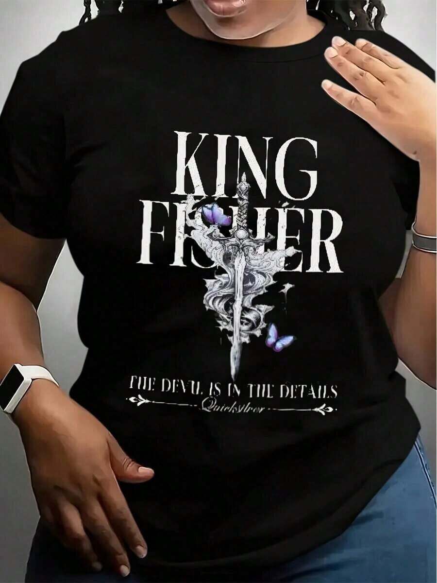 Quicksilver Kingfisher Shirt, Fantasy Bookish Shirt, Quicksilver Callie Hart Shirt, Saeris Fane Kingfisher Inspired, Quicksilver Fan Shirt - 黑色 - 查看 1