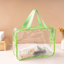1pc Transparent Toy Storage Bag With Zipper And Label, Reusable Clear PVC Toy Organizer Pouch For Tabletop Games, Building Blocks, Puzzles, Toys, Nursery Storage - Multicolor - View 19