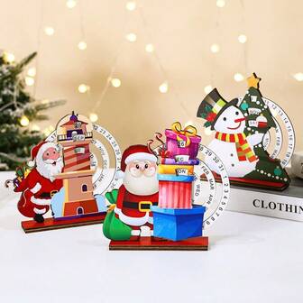 1 st juldekorationer på skrivbordet, julnedräkningskalender, digitala julkalenderprydnader, heminredningsprydnader, lämpliga för julnedräkningskalenderdekorationer, festliga festdekorationer