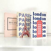 3 Peças de Livros Decorativos Dobráveis, Livros Decorativos Minimalistas para Casa, Escritório, Showroom