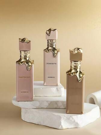 1pc 50ml Middle East Saudi Arab-Style Cream-Shaped Fragrance Spray, A Must-Have For Vacations, An Excellent Gift For Women, Long-Lasting Smokeless Fragrance Diffuser, Home Air Freshener, Portable Design, Selected From High-Quality Fragrances, Master-Blended, Three Scents, Large Capacity For Easy Carrying