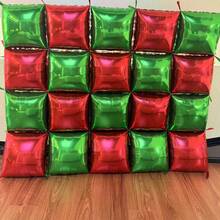 10pcs Christmas Wall Square Foil Balloons New Year Christmas Decorations Party Wall 2026 Decor - Multicolor - View 3