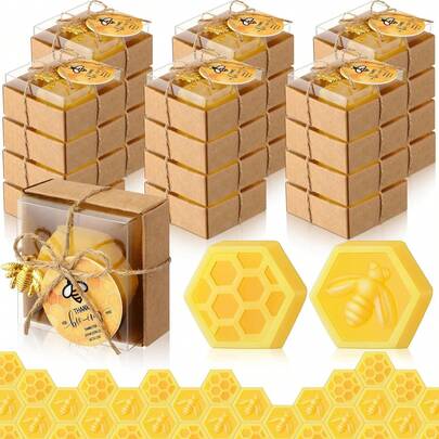 20 Sets Baby Shower Bee Party Favors Honeycomb Bee Soap Handmade Scent Soaps With Gift Box Thank You Cards Cute Charms For Guest Gender Reveal Keepsake Wedding Gifts Decorations Halloween And Christmas Gifts