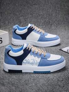 New Men's Fashion Sneakers, Korean Style Skateboard Shoes, Breathable Casual Shoes, Flat Slip-On Versatile Shoes, Suitable As Christmas, New Year, Valentine's Day Gifts (Random Shoe Sole Logo) 2000s Style Valentine's Day Ideas