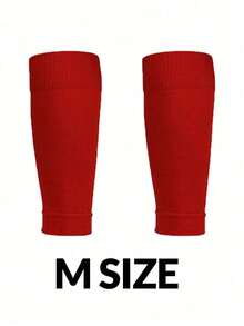 1 双男女通用运动腿部压缩套，弹性足球腿部保护器腿部保暖套，小腿套压缩腿部保暖套，无脚套，适用于儿童训练腿部支撑 - 彩色 - 查看 7