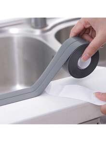 1Roll Of 3.2m Long PVC Home Decoration Sealing Strip, Decorative Sealing Tape, Used For Kitchen Accessories, Bathroom Shower And Bathtub Sealing Strip, Tape Sealing Strip, Self-Adhesive Waterproof Wall Sticker, Sink Edge Tape (2.2cm/0.87inch)