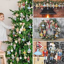 12 piezas/24 piezas/36 piezas Decoraciones navideñas coloridas, figuras de soldado cascanueces de madera de estilo tradicional, decoración navideña para fiestas, bodas, cumpleaños, hogar, árbol de Navidad, festivales, invierno, San Valentín, aniversarios y otras ocasiones. ¡Será un regalo cálido y pensativo para tus amigos o seres queridos, y seguramente ganarás su gratitud! - Multicolor - Ver 7