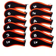 غطاء رأس نادي الجولف المطبوع بأرقام عصري مع سحاب، غطاء رأس نادي الجولف، اكسسوارات الجولف، غطاء نادي الجولف، غطاء الرأس