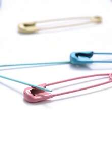 30 chiếc kim băng nhiều màu, kích thước 6x30mm, có tay cầm bằng nhựa, thích hợp cho việc may vá và làm trang sức thủ công - Phụ kiện may vá bền chắc. - Nhiều màu - Xem 3