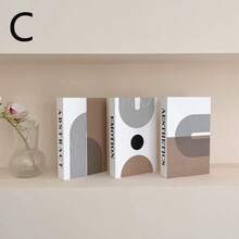 3 Peças de Livros Decorativos Dobráveis, Livros Decorativos Minimalistas para Casa, Escritório, Showroom