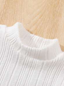 2 件套幼儿女童时尚法式连衣裙和裙子套装，适合初秋的优雅装扮