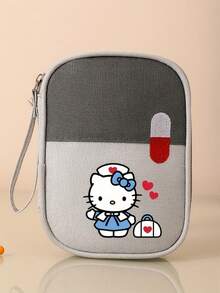 Sanrio Hello Kitty Cartoon Printed Portable Medical Bag Travel Medical Emergency Kit Home Outdoor Emergency Medicine Box Storage Epidemic Prevention And Health Kit Travel Essentials For Holiday Vacation Medicine Organizer Medicine Bag Medicine Storage Bag For Travel For Outdoor First Aid Bag