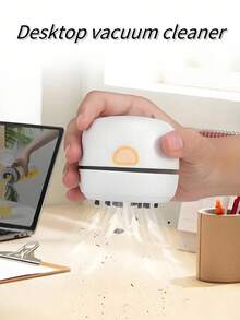 1 Mini Aspirador de Pó, Leve e Durável, Aspirador de Mesa, Ideal para Limpar Pequenas Partículas, Projetado para Teclado/Casa/Escola/Escritório - Multicolorido - Ver 1