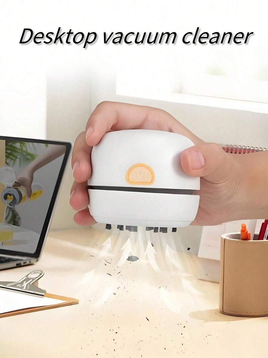 1 Mini Aspirador de Pó, Leve e Durável, Aspirador de Mesa, Ideal para Limpar Pequenas Partículas, Projetado para Teclado/Casa/Escola/Escritório - Multicolorido - Ver 1