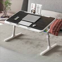 1 pieza Mesa plegable ajustable para portátil, bandeja de cama portátil para dormitorio, estudio, portátil - Multicolor - Ver 3