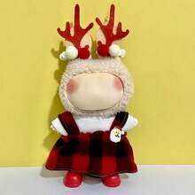 6.69-Inch Christmas Doll Clothes, Compatible With Labubu,1sets Of Decoration - Fashionable Headwear, Clothing And Pants Or Skirt Set, Suitable For 6.69-Inch Dolls, Cute BuLabu Christmas Accessories, For Play And Display (Shoes And Dolls Not Included) - Multicolor - View 16