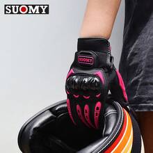 suomy Lady Pink Motorcycle Riding Gloves Summer Women Breathable Motocross Racing Gloves Motorbike Bicycle Cycling Moto Gloves Female - Pink - View 8