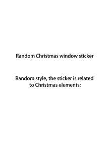 1 set autocolante de Crăciun pentru fereastră, autocolante detașabile statice pentru ferestre, decorațiuni de Crăciun pentru petreceri de sărbători în interior, decor pentru casă, decor pentru ferestre, decorațiuni de Crăciun, diverse stiluri