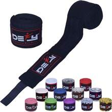 DEFY Professional 180 Inch Hand Wraps Boxing Muay Thai Elastic Bandages Men & Women -Pair - White - View 1