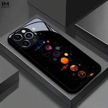 New Glass Case With Starry Sky And Planetary Pattern - Stylish Anti-Fouling Design. Suitable For Compatible With Samsung Galaxy S20/21/22/23/24/25 Ultra/FE+,S10/10E+,NOTE9.20,20ULTRA,A71/56/55/54/53/52/51/36/35/34/32/26/25/24/26/16/15/14/06/05/05S/03S, As Well As Compatible With IPhone17,17Air,17pro,17pro Max,16, 15, 14, 13, 12, 11, PRO MAX, As Well As,PLUS, Is A Thoughtful Birthday Gift For Girlfriend, Boyfriend And Friends. - Nhiều màu - Xem 2
