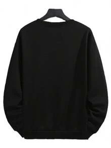 Unisex Streetwear Style Sweatshirt, Flannel Sweater - 軍綠色 - 查看 6
