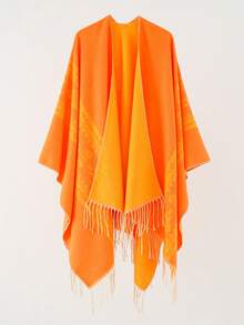 1 件男士条纹门框和纯色双面旅行斗篷披肩围巾，温暖且百搭