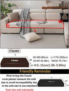 1 st stretchigt sofföverdrag, enfärgat nordisk stil 3D-design, lämpligt för alla årstider, hem och vardagsrum sofföverdrag halkfritt repfritt överdrag för vardagsrum sovrum arbetsrum soffa fåtölj loveseat schäslong - Beige - Visa 9