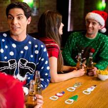 2pcs Christmas Party Bottle Opener, Cute Santa Claus, Christmas Tree, Snowman Design, Essential Gift For Family And Holiday Gatherings, Christmas Party Supplies, Family Dinner