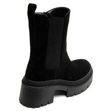 Bottes chelsea et plateforme épaisse pour femme – Disponibles en noir, marron et kaki - Noir - Voir 5