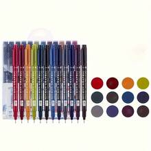 12-Color Micron Graphics Scalable Pen - Ultra-Fine 0.5 Mm / 0.197 Inch Tip, Water-Resistant, Quick-Drying Ink, Easy To Hold - Suitable For Students And Artists