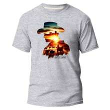 camisa moda chapeu cowboy country camiseta unissex - Preto - Visão 7