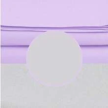 2-Piece Flat Sheet Set – 70% Cotton 30% Polyester – Purple &Grey – 160x240 Cm, 200x240 Cm, 228x260 Cm – Breathable, Durable, Easy To Wash, Wrinkle-Resistant Bed Sheets MADE IN TURKEY - Lilac Purple - View 2