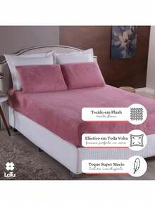 Sheet Sets with Pillowcases - Màu hồng gỉ - Xem 5