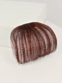 Air Bangs Hairpieces Hair Women Natural Black Light Brown Bangs Hair Clips For Extensions Fake Air Bangs Hair Clip-In Extension Fake Fringe Natural Halloween Day False Hairpiece For Women Clip In Bangs Human Hair Wispy Bangs Clip In Bangs For Women, Faux Bangs, Bangs Fringe With Temples Hairpieces For Daily Wear, Curved Bangs Women's Natural-Looking Clip-In Bangs With Sideburns – Hairpiece For Everyday Elegance