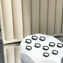 1 pieza Clip para la nariz con Rhinestone, Pendiente personalizado para mujeres, Accesorio de moda y regalo versátil - un clip para la oreja - Ver 44