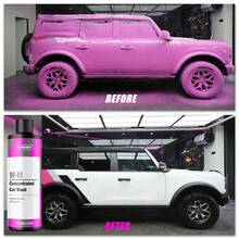 Ryekew Ryekew Spray de lavado de autos de 100ML ROSA Espuma de pretratamiento Capa de espuma densa y fluida Espuma rosa natural