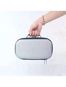 ZZPQVT Large Capacity Portable Projector Carrying Case, Hard EVA Shell Shock-Proof Dual Zipper Protective Bag For HY300 Pro, HY300, HY300+, HY320, HY320 Mini Projectors - EVA Hard Shell, Waterproof And Shock-Resistant, Ideal For Travel And Outdoor Activities - Grey - View 11