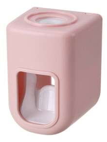 1pc Automatic Toothpaste Dispenser & Toothbrush Holder, Wall-Mounted Toothpaste Squeezer, Bathroom & Kitchen Tool