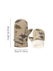 Nuovi guanti da sci per bambini - Tessuto impermeabile e ad asciugatura rapida, imbottitura termica per autunno e inverno, guanti spessi adatti per bambini da 2 a 4 anni, con stampa a cartoni animati