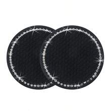 2pcs Multicolor Sparkling Car Cup Holders, Universal Vehicle Cup Holder Inserts, 2.75 Inch Rhinestone Anti-Slip Silicone Car Accessories, Fit Most Car Models - Multicolor - View 14