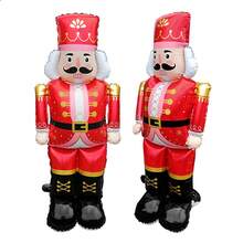 1pc 48inch Stand Pedestal Christmas Theme Santa Claus Christmas Tree Huatoubing Shape Foil Balloons New Year Christmas Decorations 2026 - Multicolor - View 8