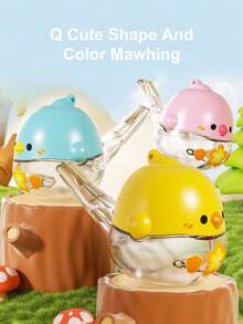 Juguete de silbato con forma de pollito pequeño y lindo, activado por agua, tamaño compacto, sonido relajante para bebés y niños pequeños