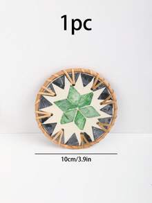 一款多色DIY圆形杯垫，一款北欧风手工藤编杯垫，一款贝壳形杯垫，兼具吸水、防冻和隔热功能。适用于派对、聚会、酒吧、家居和办公室——自然简约，是送礼佳品，也是送给男士的个性化创意礼物，性价比极高。 - 彩色 - 查看 18