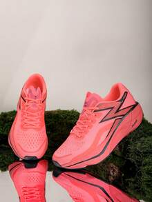 男士轻便透气交叉训练运动鞋 - 低帮运动鞋，具有减震、足弓支撑和防滑鞋底设计，适合健身、跑步、徒步旅行、休闲和户外活动 - 桔色 - 查看 7